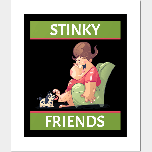 Stinky friends Wall Art by John Byrne